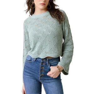 Blue Rain Mint Green Sweater